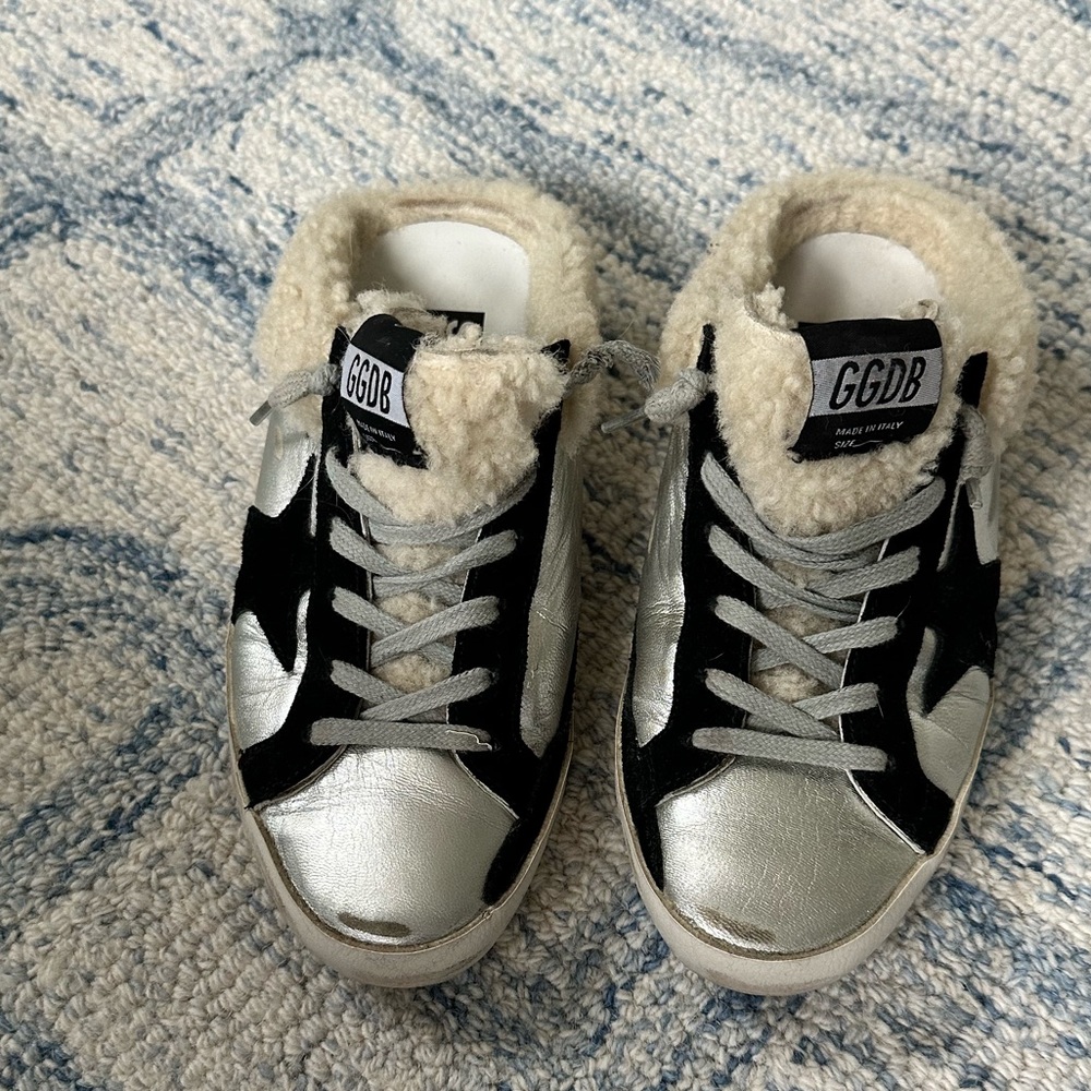 Golden goose slides size 35